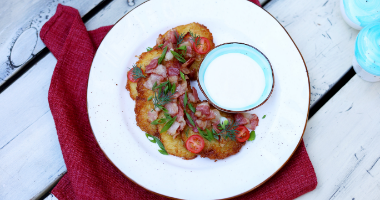 Драники с беконом