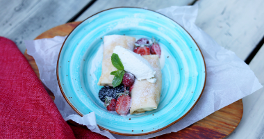 Блинчики с творогом