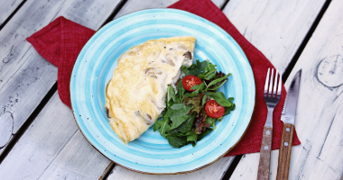 Омлет с грибами