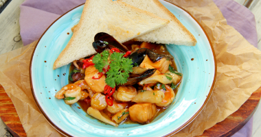 Соте из морепродуктов