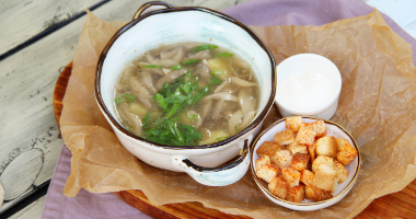 Суп грибной