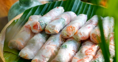 Spring Roll ბოსტნეულით და ბალახებით