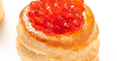 Caviar წითელი კავირით 15 ცალი.