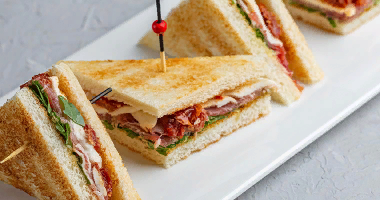 მინი პარმა ლორით სენდვიჩი 12 ცალი.