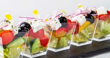 ბერძნული სალათი Feta ყველით 10 ცალი.