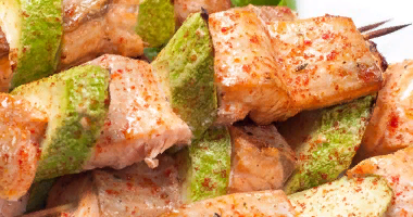 Mini Salmon Shashlik 10 ცალი