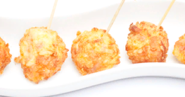 ყველის და ჰემსის ბურთები ტემპურაში