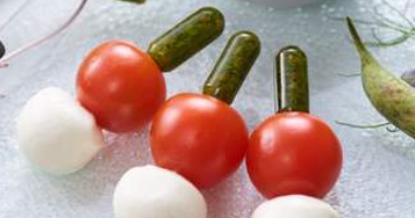 ალუბლის კანაპე მინი მოცარელით 10 ცალი