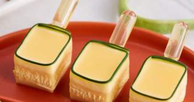 Edem Canapes ერთად Zucchini On Pipette თაფლის სოუსით 10 ცალი.