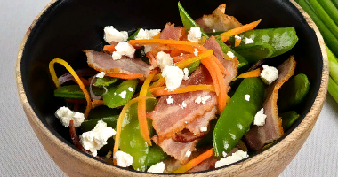 ლობიო ბეკონით