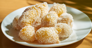 203. Яблока в карамели и кокосом