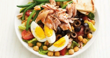 Салат с тунцом и фасолью по-тоскански