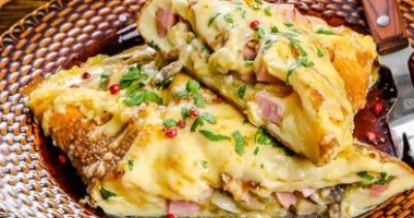 Омлет с ветчиной