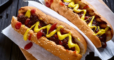 Булочка с венской сосиськой