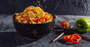 Noodles with chicken