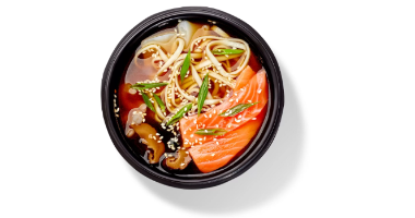 Удон з лососем