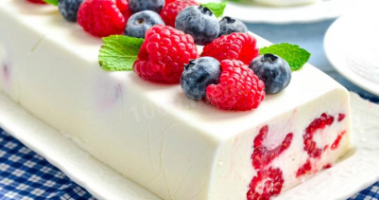 Десерт из творога с желатином без выпечки