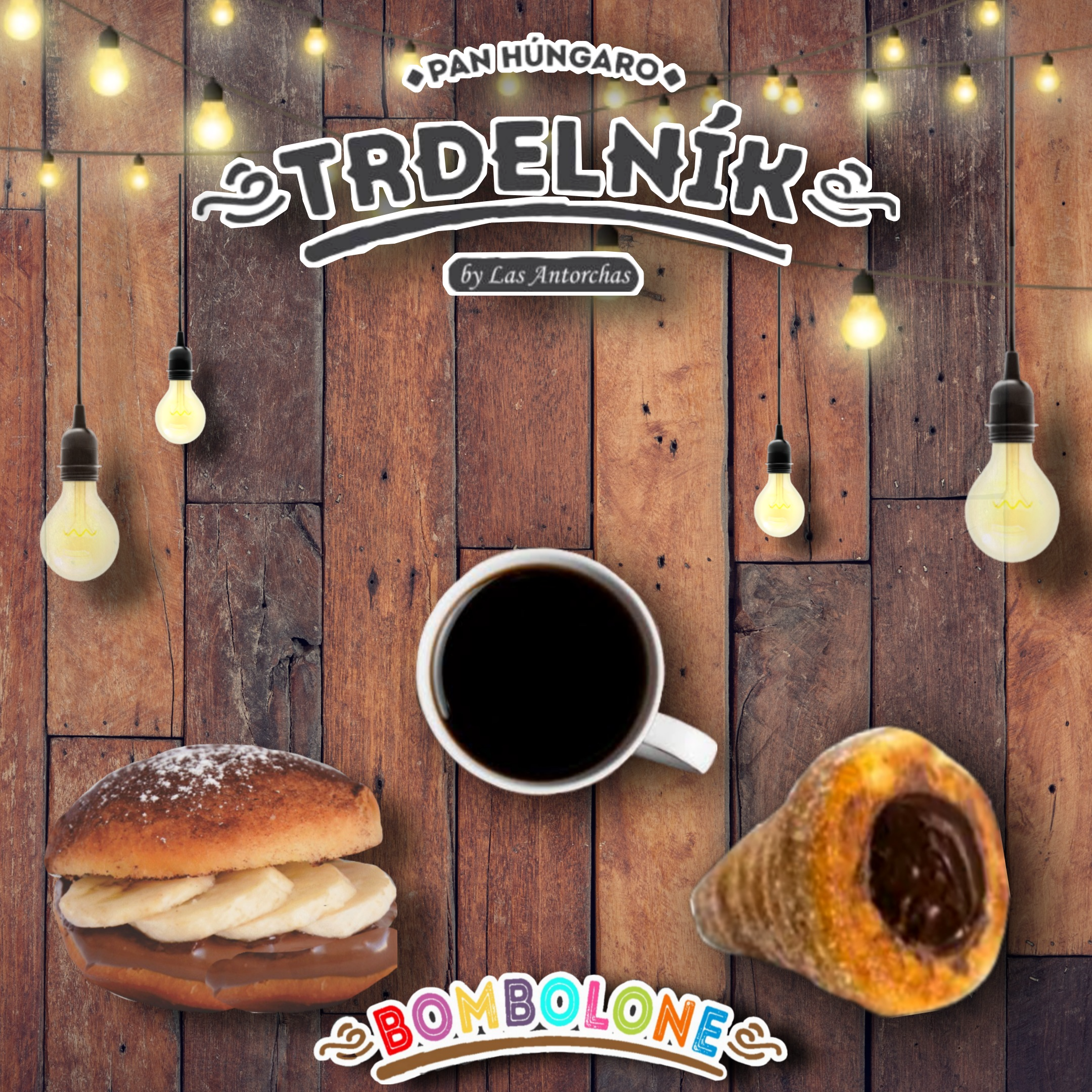 Delicioso pan húngaro relleno y con helado.